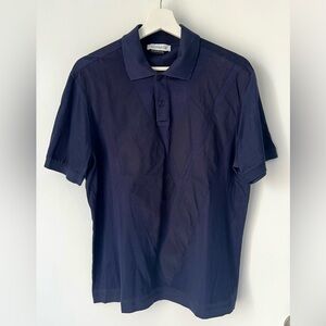 VERSACE Navy Blue Men's Polo Shirt